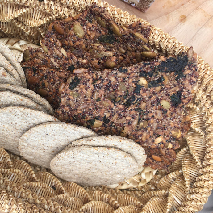 Gluten Free Nettle and Seed Crackers